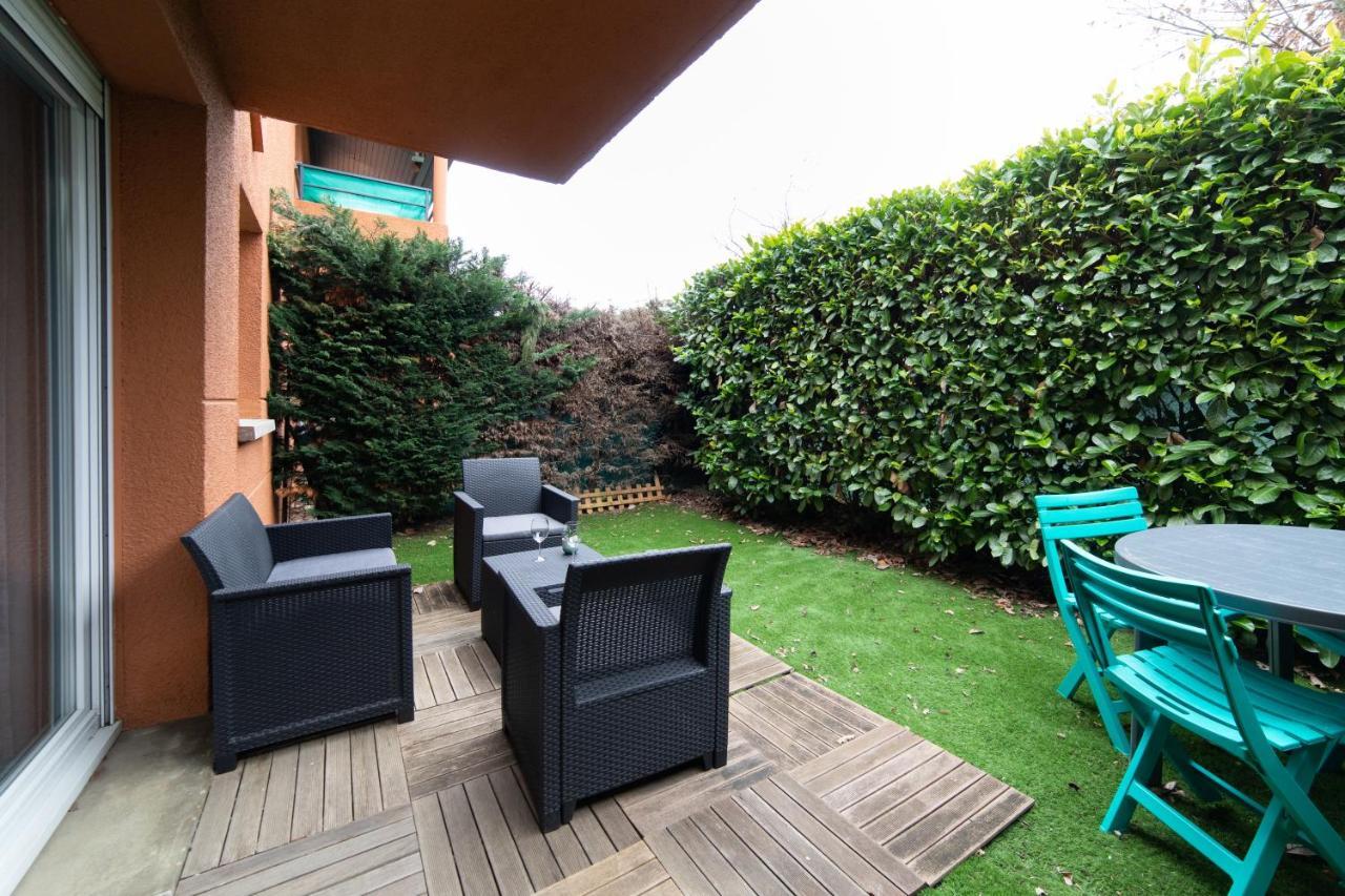 My Cozy Flat Blagnac - T2 - Free Parking - Terrasse - Jardin Leilighet Eksteriør bilde