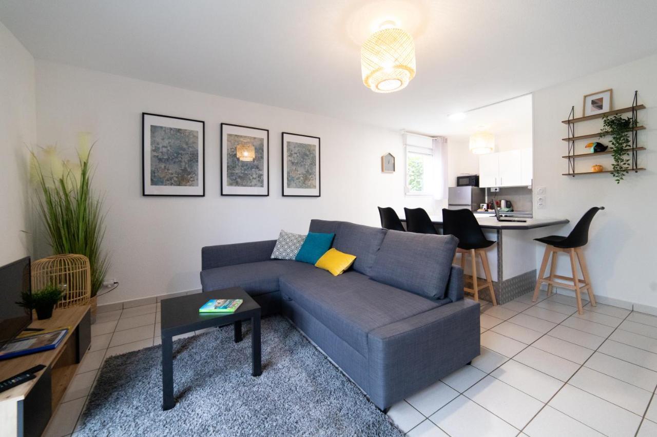 My Cozy Flat Blagnac - T2 - Free Parking - Terrasse - Jardin Leilighet Eksteriør bilde